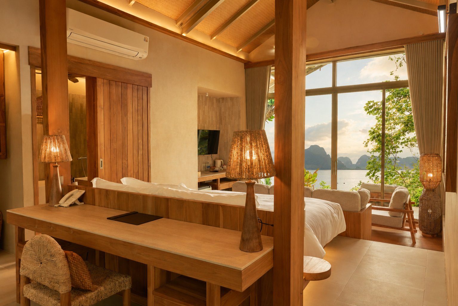 Ocean View Pool Villa — view through to the sea