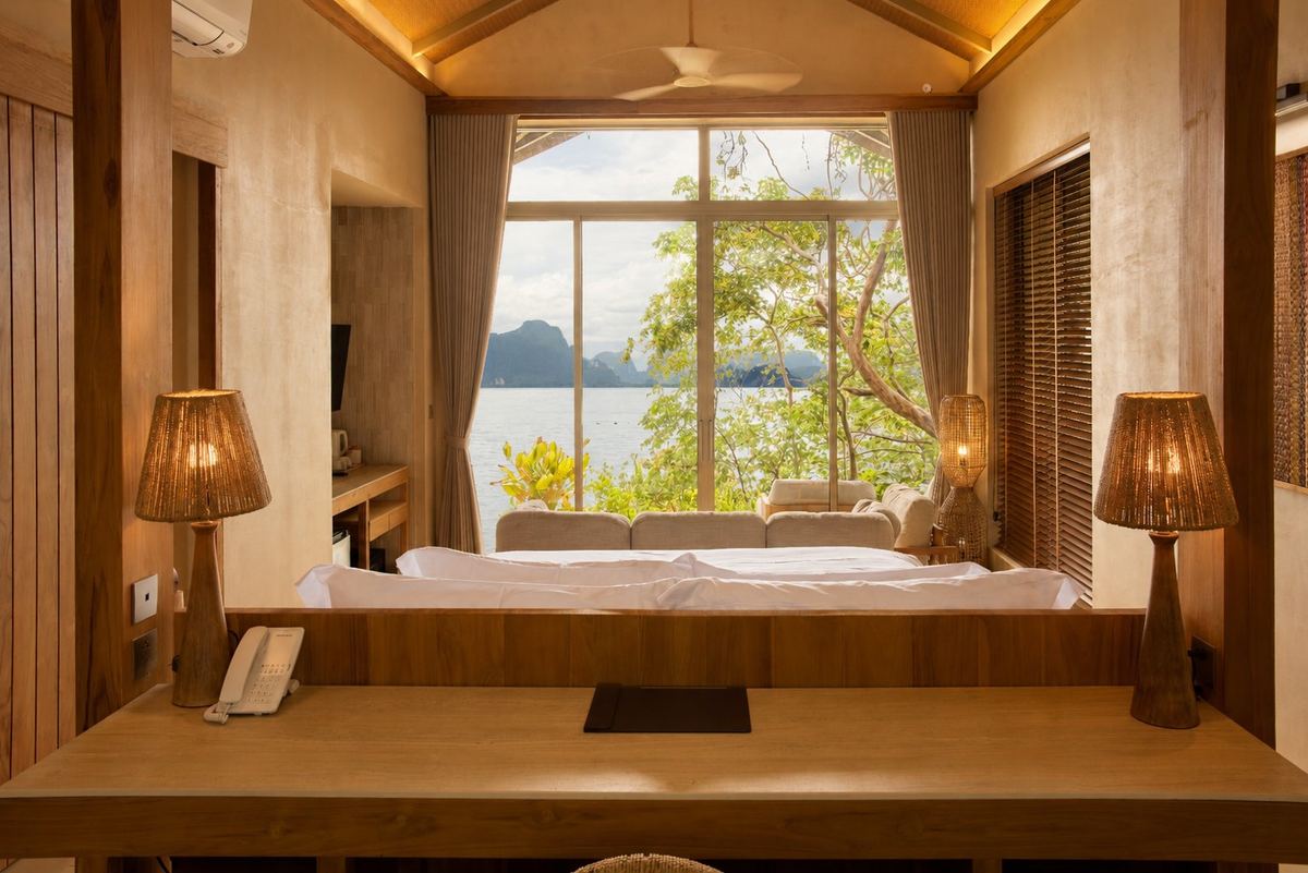 Ocean View Pool Villa at sunset